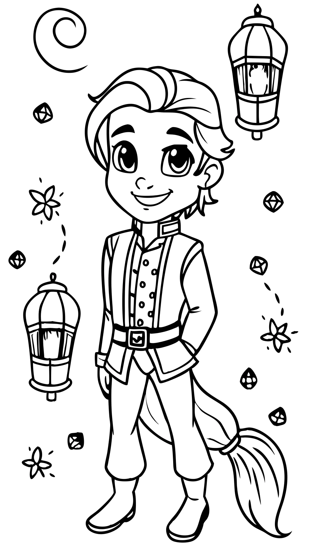 Páginas para colorear de Flynn Rider